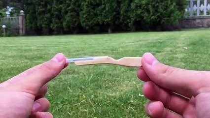 How to Make The Worlds Smallest Rifle that Shoots - Out of Popsicle Sticks