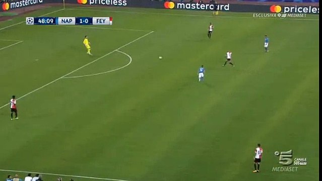 Napoli 2 - 0 Feyenoord 26/09/2017 Dries Mertens Super Goal 48' HD Full Screen Champions League .