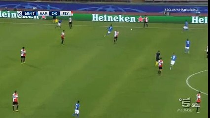 Napoli 3 - 0 Feyenoord 26/09/2017 Jose Callejon Super  Goal 70' HD Full Screen Champions League .