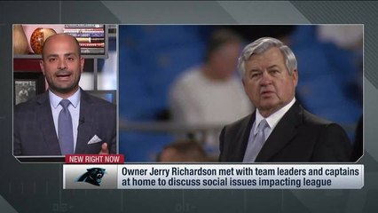 Richardson invited team leaders and captains to his home for discussion of social issues