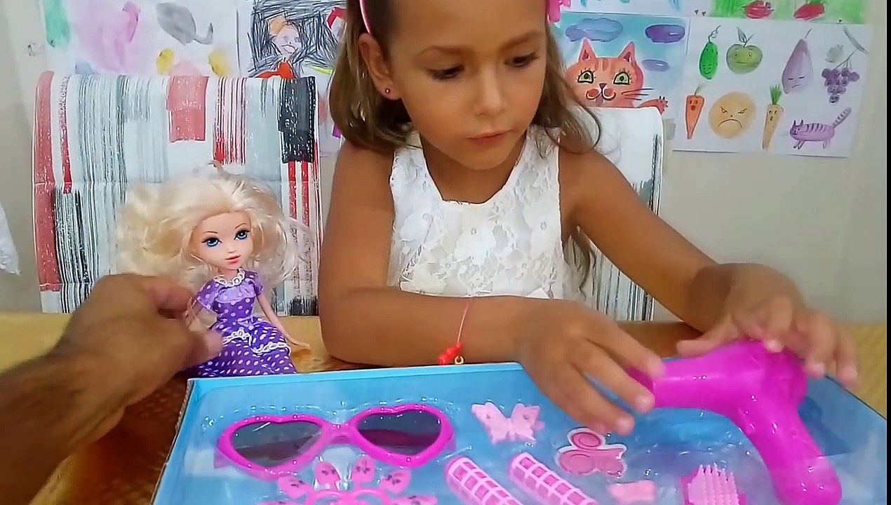 fashion girl bebek prenses makyaj ve güzellik seti açıyoruz, Eğlenceli çocuk videosu, Toys unboxing