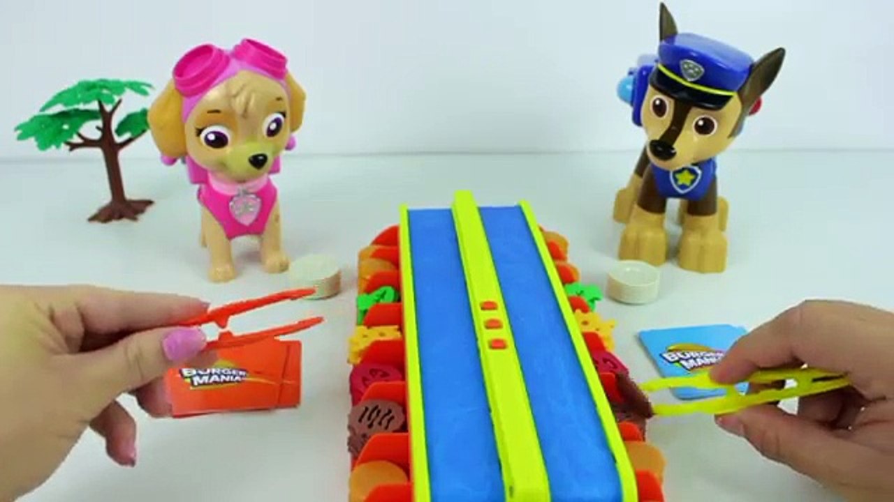 PATRULHA CANINA JOGO BURGUER MANIA MENINOS VS MENINAS PAW PATROL LEARNING VIDEO FOR CHILDR