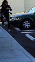 COP EXECUTES GUY HOLDING A FLASHLIGHT