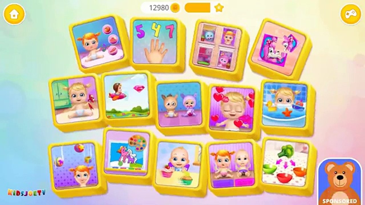 Fun Little Baby Care - Crazy Twins Baby House Kids Games - Play Learn Colors & Bathtime Fun Video