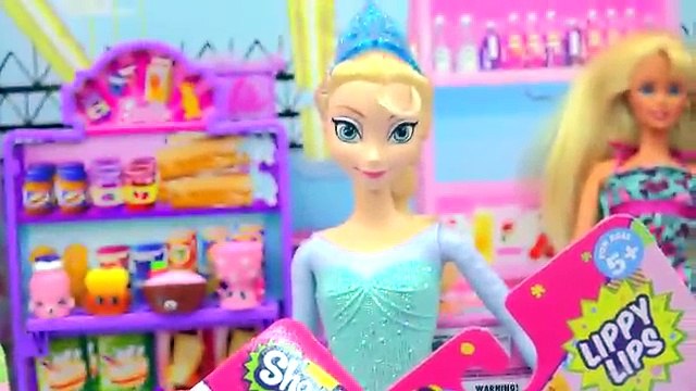 6 Shopkins Dangler + Season 4 Blind Bag with Disney Frozen Queen Elsa - Cookie Swirl C Videos