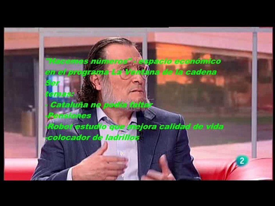 Santiago Niño Becerra – Cataluña, las regiones, Pensiones, Robots - 20-9-17