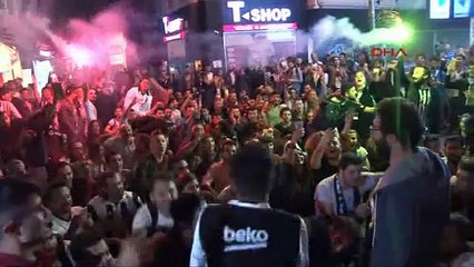 Beşiktaşlılar'dan coşkulu kutlama!