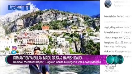 Intip Keromantisan Bulan Madu Raisa dan Hamish Daud