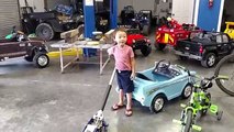 Mini Monster Truck Getting Tires And Wheels! Fun Toys For Kids!