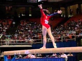 Kristy Powell - Balance Beam - 1996 U.S Gymnastics Championships - Women