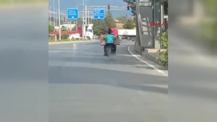 Tokat- Motosiklette Tehlikeli Yolculuk