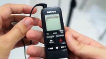 Microfone de lapela Sony ECM-CS3   gravador digital: como eu uso e demonstração de áudio