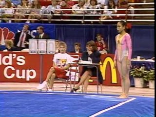 Zhang Xia - Floor Exercise - 1991 McDonald's American Cup