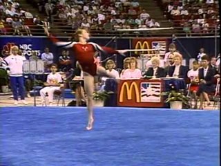 Kim Zmeskal - Floor Exercise - 1991 McDonald's American Cup