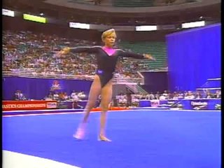 Amanda Borden - Floor Exercise - 1993 U.S. Gymnastics Championships - Women - All Around