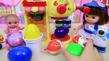 Coffee Machine Toy Open the baby doll Surprise Egg! with Pororo toy-BdJ01j9lHXo
