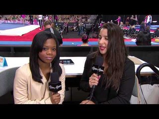 Gabby Douglas & Aly Raisman - Interview - 2013 Nastia Liukin Cup