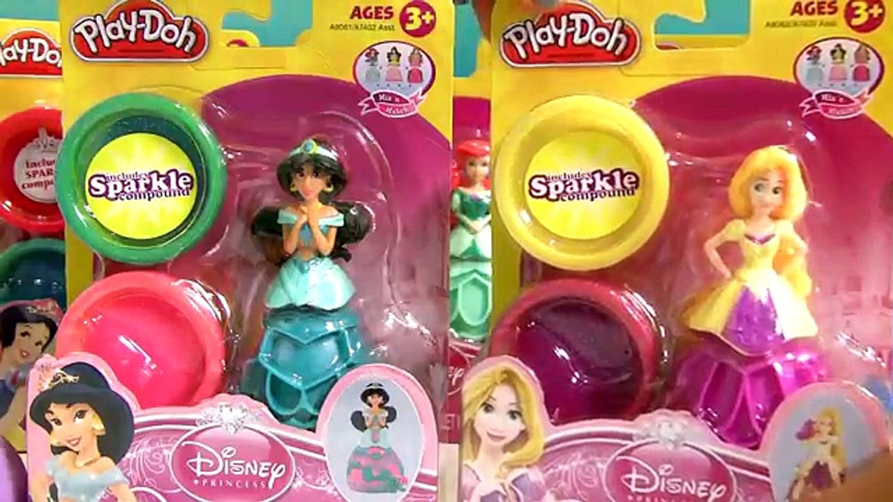 Massinhas Play Doh com Glitter Princesas Branca de Neve e Sofia TOYSBR | Play Doh Sparkle