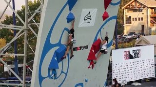 Ashima Shiraishi vs. Alex Puccio in the Quarter Finals of the new Psicobloc Masters