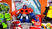 Surprise Eggs!! Many Transformers Rescue Bots, Optimus Prime Dino Bot, Boulder, High Tide, Bumblebee