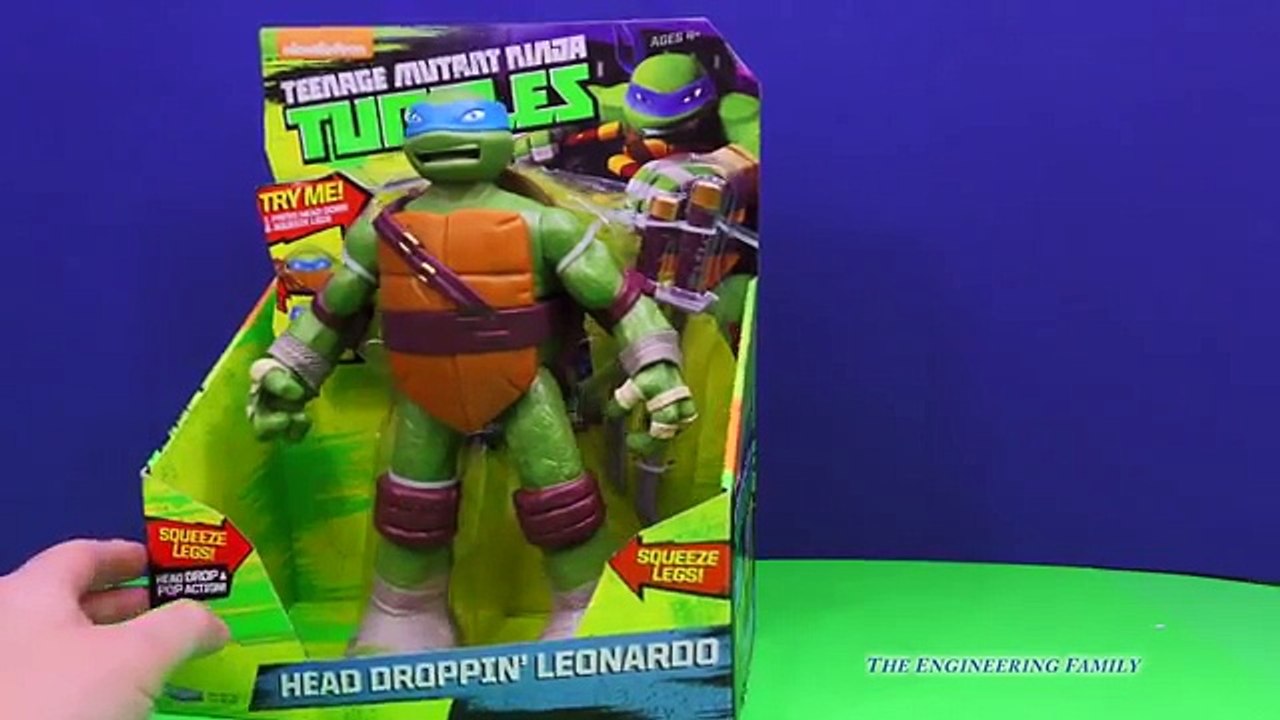 TEENAGE MUTANT NINJA TURTLE Nickelodeon TMNT Head Dropping Leonarday a TMNT Video Toy