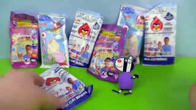 Peppa Pig Angry Birds Moshi monsters Play Doh Clay Buddies Playdoh figures DIY