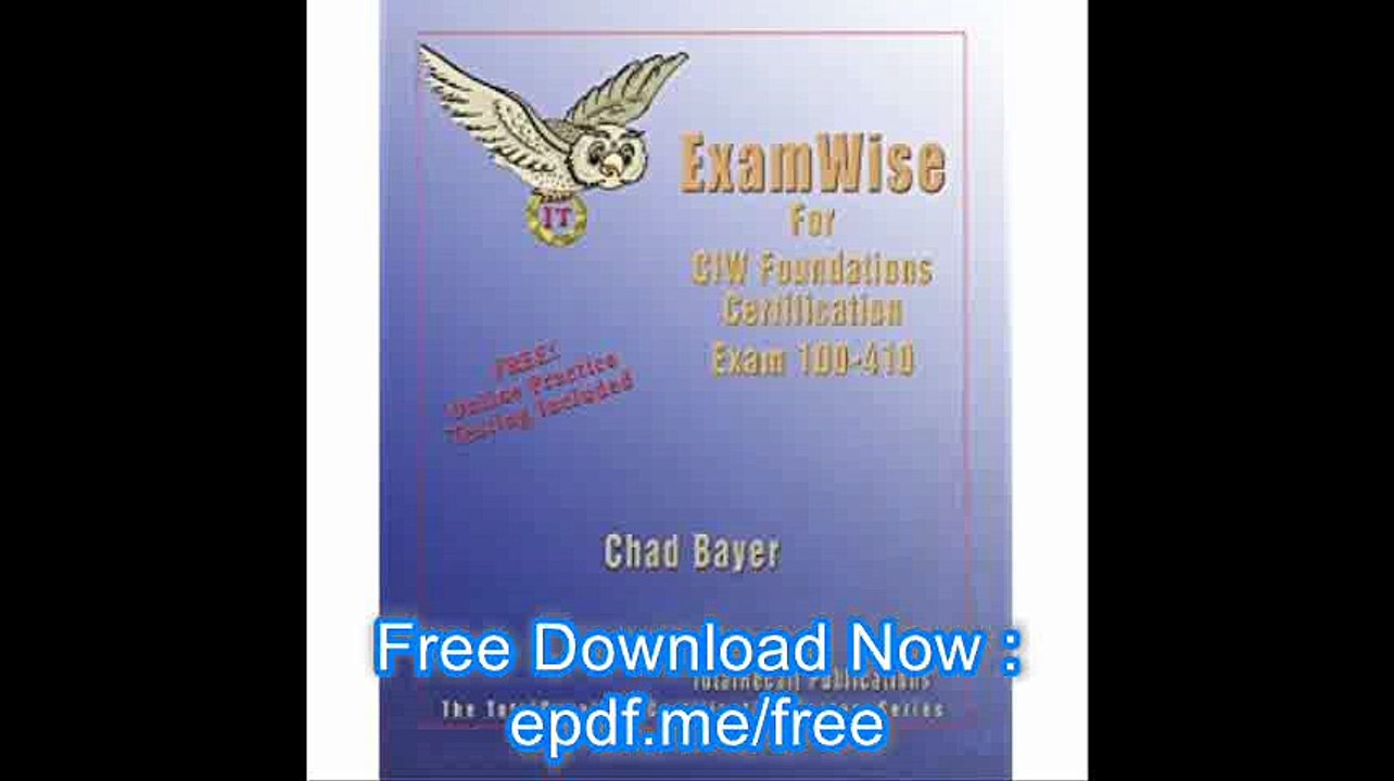 ExamWise For Exam 1D0-410 CIW Foundations Certification (With Online Exam)