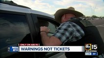 Pinal County Sheriff hands out warnings instead of citations