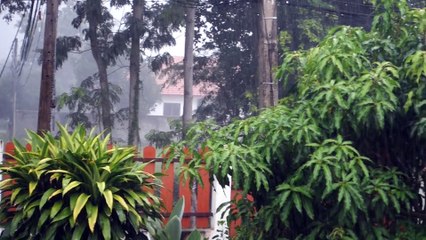 Les grosses pluies de la mousson (Thaïlande)