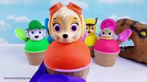 Learn Colors Paw Patrol Shimmer & Shine Playdoh Ice Cream Finger Family Nursery Rhyme Surprise Eggs