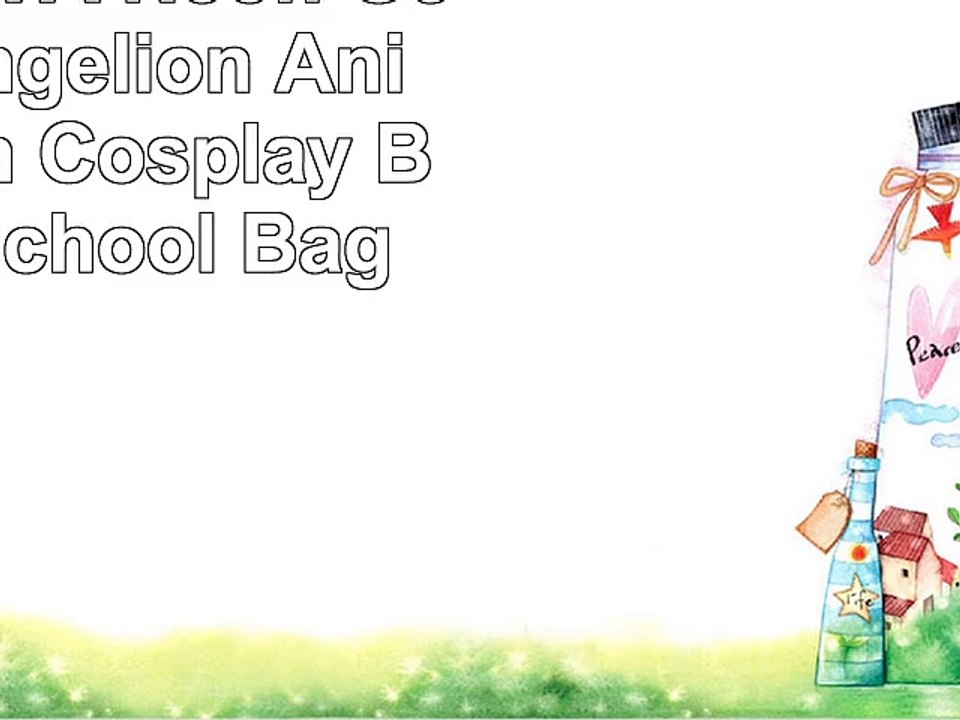 Siawasey EVA Neon Genesis Evangelion Anime Cartoon Cosplay Backpack School Bag
