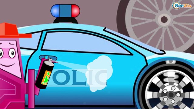 Мультфильмы Мультики Про машинки Полицейская машина Пожарная машина. Для детей