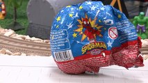 Thomas And Friends Kinder Surprise Eggs Play Doh Disney Cars Spider-Man Superhero Egg Surprise Toys