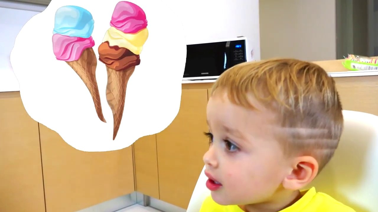 Funny Baby Eating Giant Candy! Johny Johny yes...
