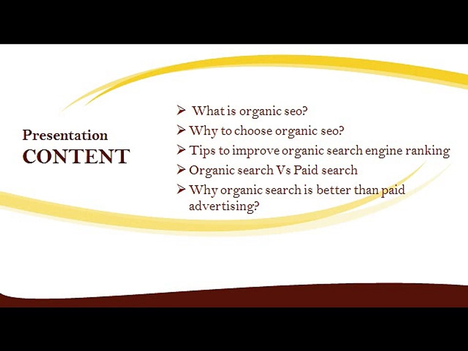 Organic Search Engine Optimization
