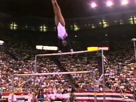 Brandy Johnson Uneven Bars - 1989 U.S. Gymnastics Championships - Event Finals