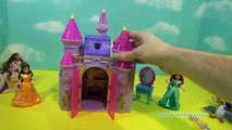 DISNEY PRINCESS MAGICLIP Little Kingdom Princess Castle with Belle   Ariel Disney Playset Toy