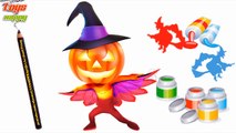 PJ Masks Halloween Pumpkin Coloring Pages for Kids || PJ Masks Coloring