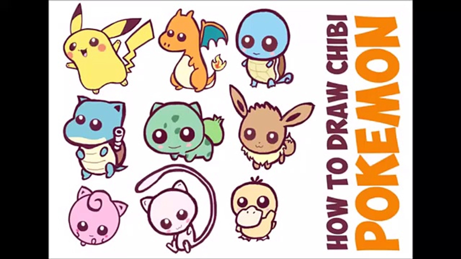 How to Draw Cute Pokemon Charers Easy Cute / Chibi / Kawaii / Baby Drawing  Tutorial - video Dailymotion