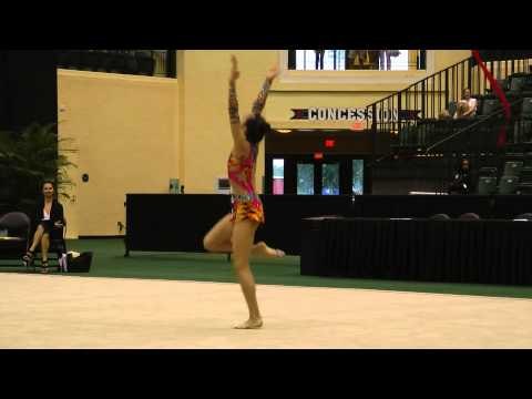 Laura Zeng - Ribbon - All Around Final - 2013 U.S. Rhythmic Championships