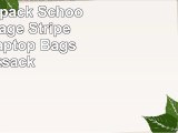 Marrywindix Unisex Canvas Backpack School Bag Vintage Stripe College Laptop Bags Rucksack