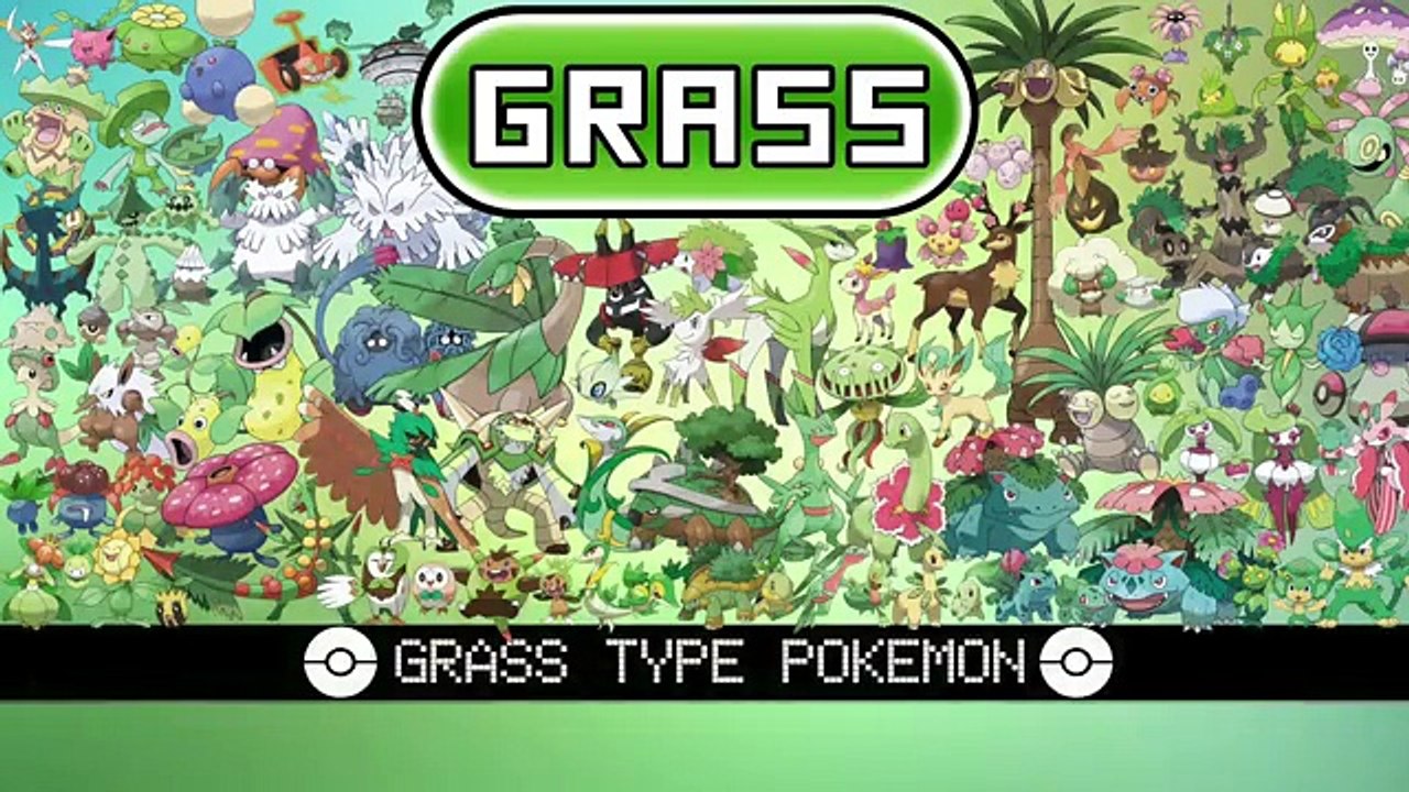 All Grass Type Pokémon