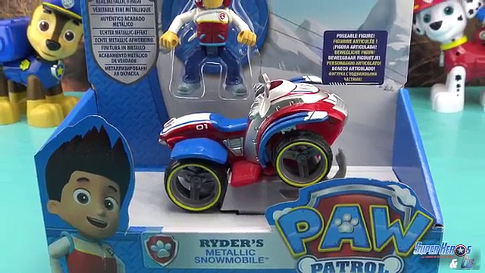 Jouet Paw Patrol Ryder Winter Rescue Snowmobile Pat Patrouille Série  Spéciale Patrulla Canina Jouet - Dailymotion Video