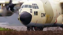 Military Landings: Lockheed C-130 Hercules & Alenia C-27J Spartan at Airport Bern-Belp