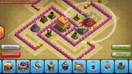 TH6 War Base - 2 Air Defenses - Anti Everything - 2016 update - Clash of Clans