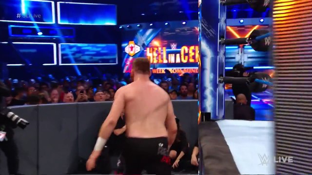 Sami Zayn vs. Kevin Owens- SmackDown LIVE, Sept. 26, 2017 -