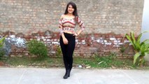DIY: Recycle old leggings into crop top | Off-shoulder and Round Neck | One cut | Shirin Talwar
