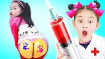 Bad babies playing Doctor toys Family Fun Pretend Play - Kids Song Nursery Rhymes for Children