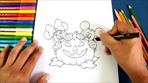 Dibujando Minnie Mouse y Mickey Mouse Halloween | Drawing Mickey Mouse and Minnie Mouse Halloween