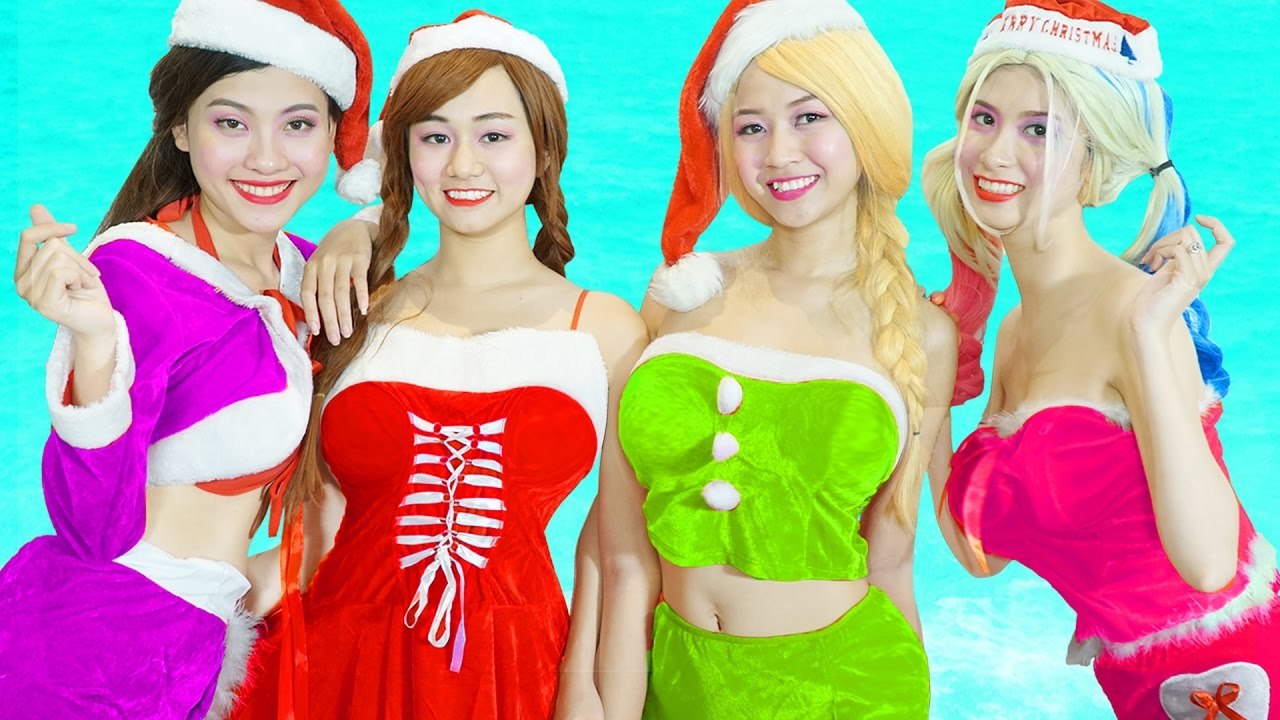 Spiderman Frozen Elsa Funny Balls Prank in Pool w- Cinderella Anna Ariel Fun Superhero In Real Life
